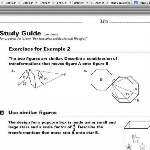 6.2 Solutions to #3,4 Study guide