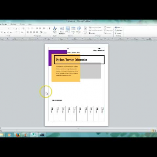 Publisher 2010 "Replace Placeholder Text"