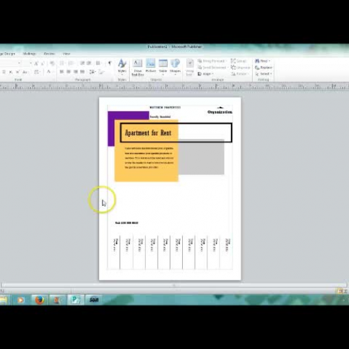 Publisher 2010 "Enter Bulleted Text"