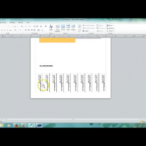 Publisher 2010 "Increase Font Size"