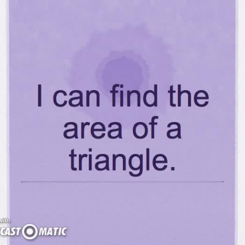 Area of a Triangle