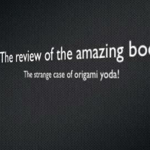 Origami Yoda Advertisement