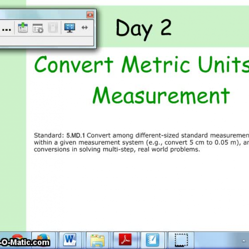 Metric Conversions Smaller to Larger