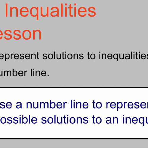 Graphing Inequalities Lesson 
