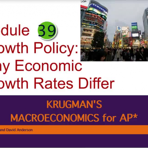 Growth Policy: Why Economic Growth Rates Differ