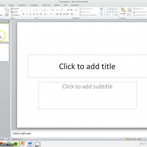 Changing the Layout of a Slide in PowerPoint