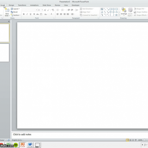 Inserting ClipArt in Powerpoint