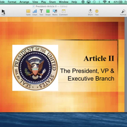 Article II: President & Executive Branch 