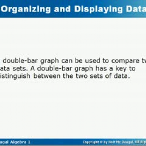 Organizing and Displaying Data2