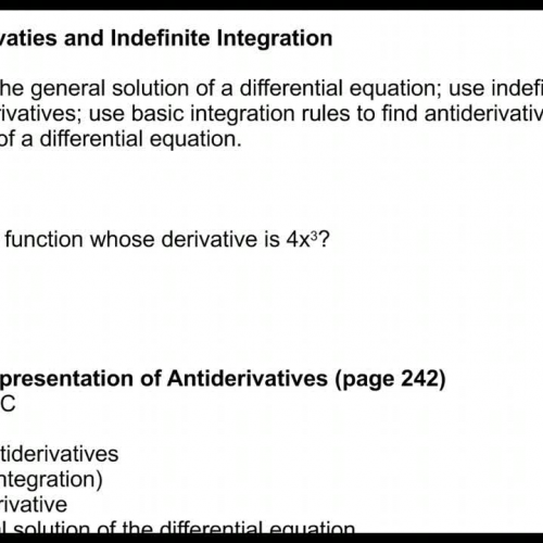 4.1 Antiderivatives