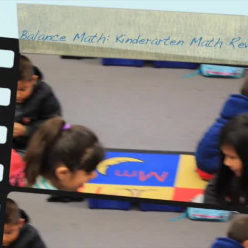 Balanced Math for the first time in Kindergarten