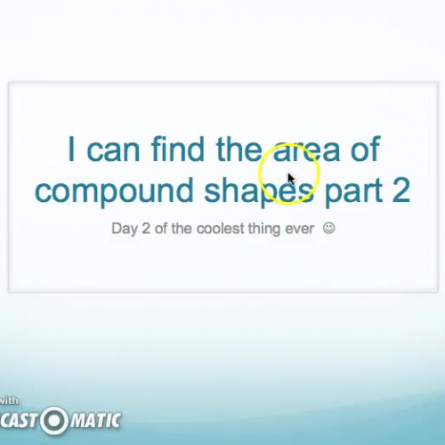 Compound Shapes Day 2