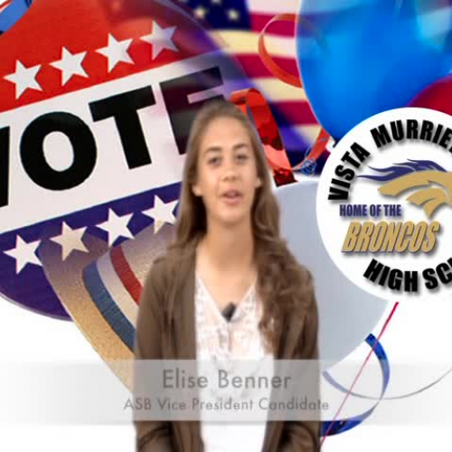 ASB VICE PRESIDENT CANDIDATE - Elise Benner