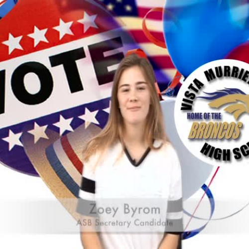 ASB SECRETARY CANDIDATE - Zoey Byrom