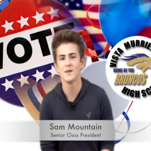 CLASS OF 2016 PRESIDENT CANDIDATE -  Sam Mountain