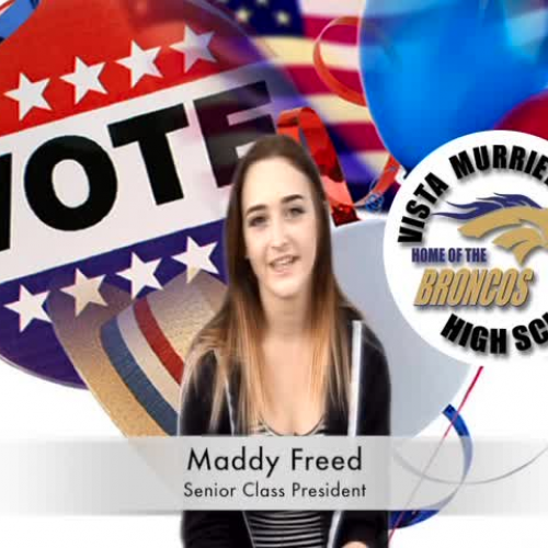 CLASS OF 2016 PRESIDENT CANDIDATE - Madeleine Freed