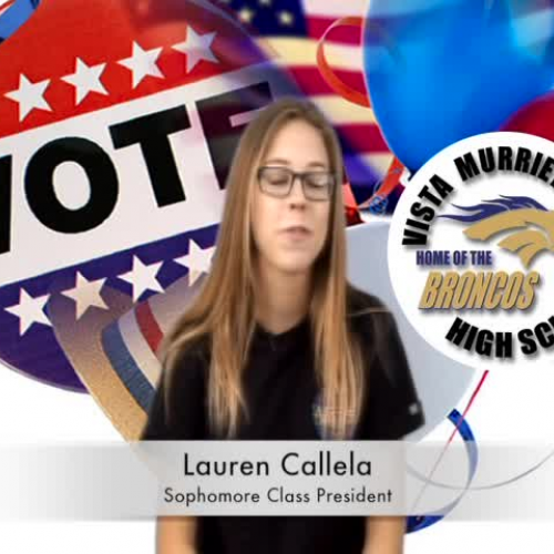 CLASS OF 2018 PRESIDENT CANDIDATE - Lauren Callela