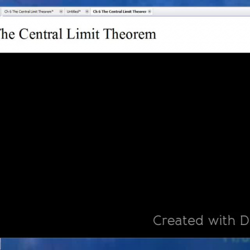 CH 6 The Central Limit Theorem