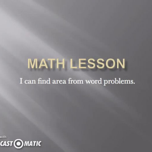 Area Word Problem