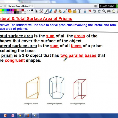 Surface Area of Prisms