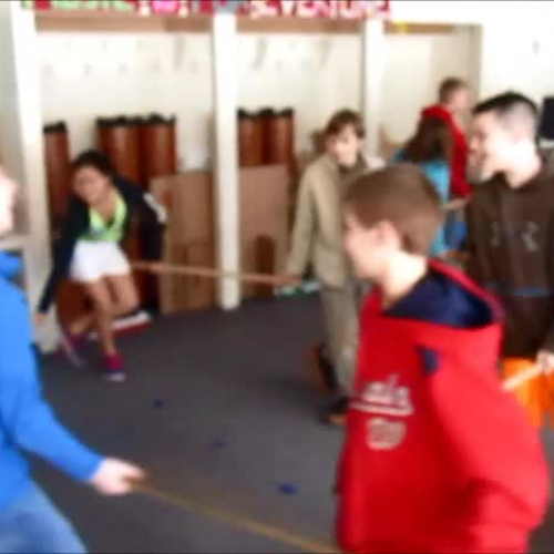 Haycock ES - 5th grade sword dance practice