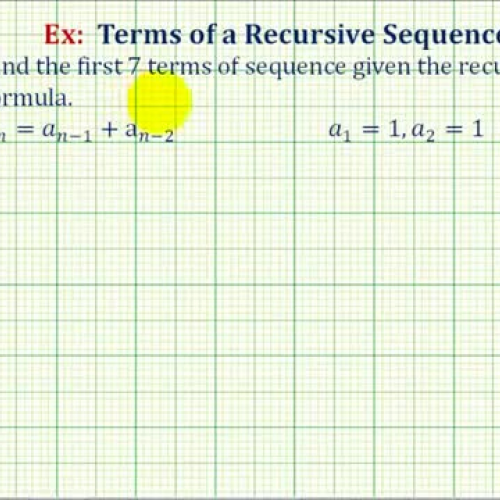 James Sousa: Finding Terms in a Sequence Given the Recursive Formula 