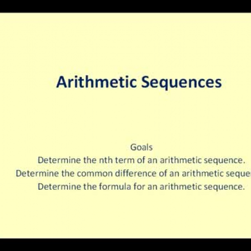 James Sousa: Arithmetic Sequences