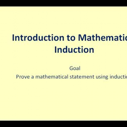 James Sousa: Mathematical Induction