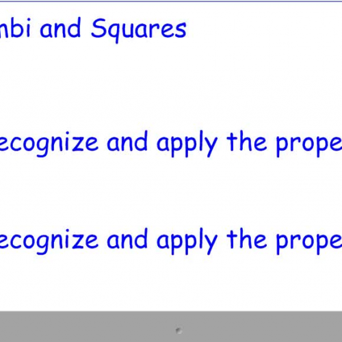 8-5 Rhombi and Squares