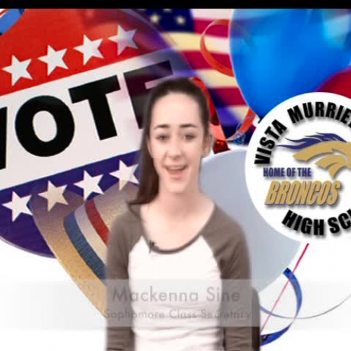 Makenna Sine Candidate Speeches