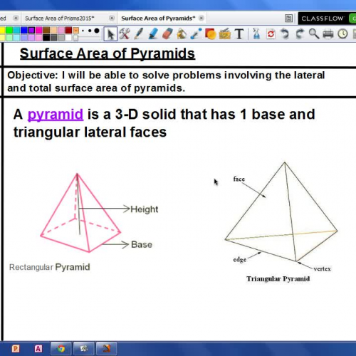 Surface Area of Pyramids