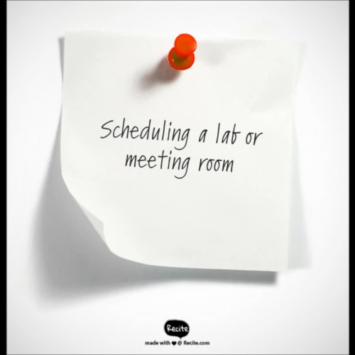 Scheduling Tutorial