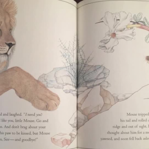 Mouse & Lion by Rand Burkert & Nancy Ekholm Burkert