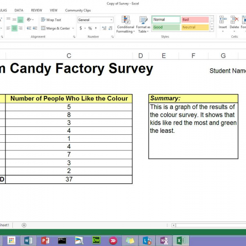 How to insert a column chart