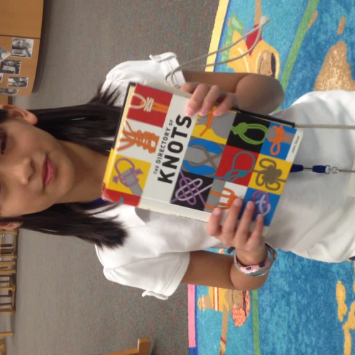 Vivian teaches herself a cool knot