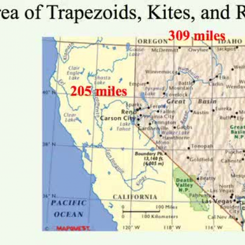9.2 Area of Trapezoids, Kites and Rhombus 