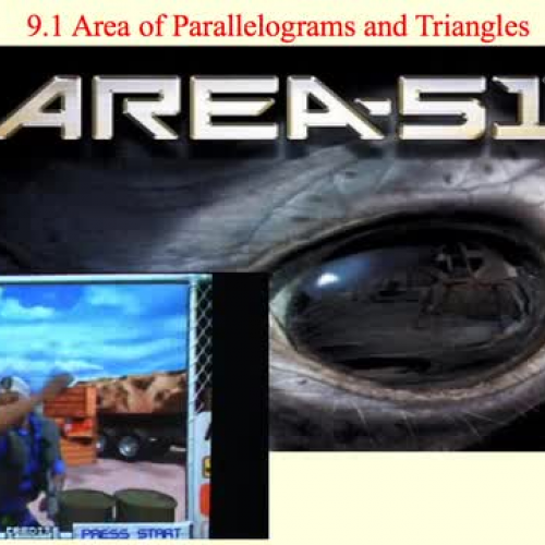 Geo 9.1 Area of Parallelograms and Triangles