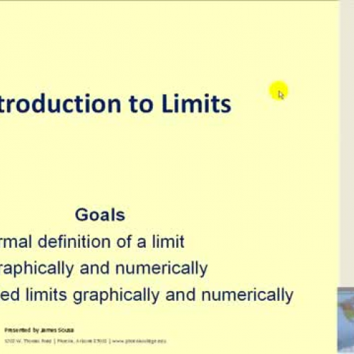 James Sousa: Introduction to Limits