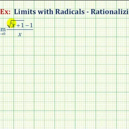 James Sousa: Find a Limit Requiring Rationalizing 