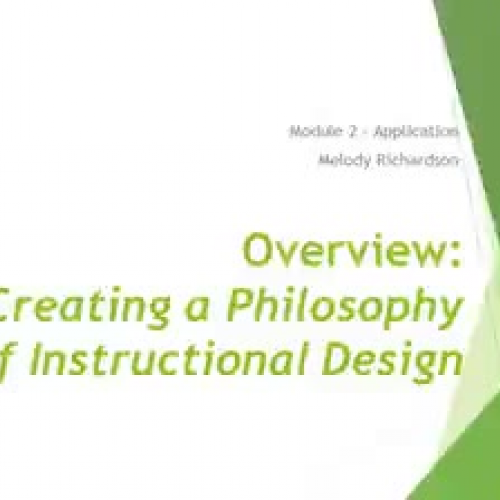 Creating a Philosophy of Instructional Design
