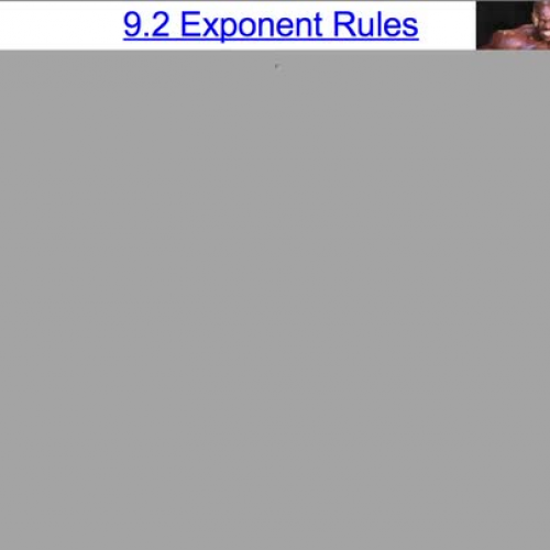 A1 9.2 Exponent Rules