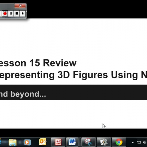 Lesson 15 Review Representing 3D Figures Using Nets