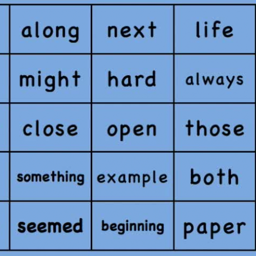Estes Elementary Sight Words 226-250