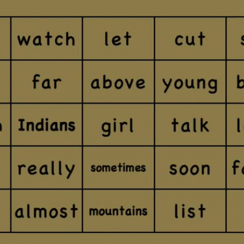 Estes Elementary Sight Words 276-300