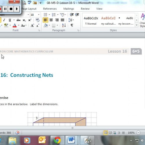 Engage NY, Mod5, L16: Constructing Nets