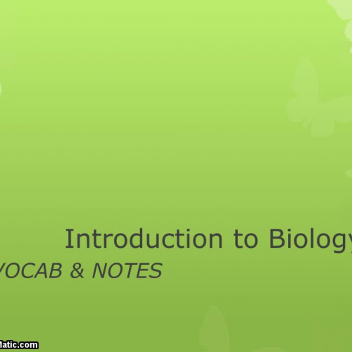Intro to Biology NOTES - Flipped