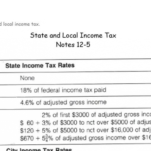 consumer math - state and local