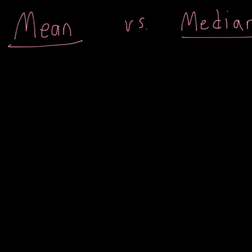 Mean vs. Median