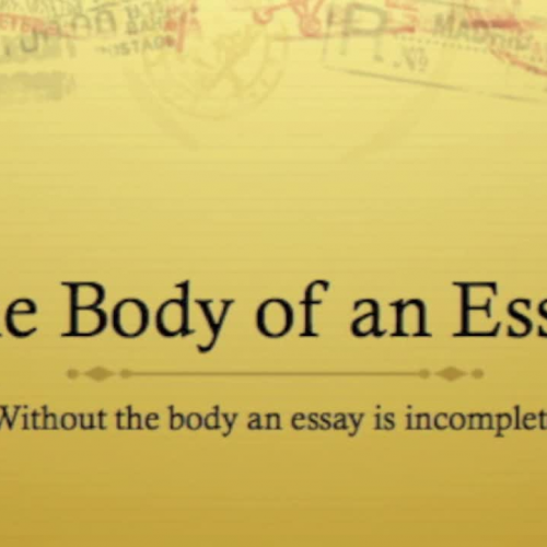 The Body of an Essay