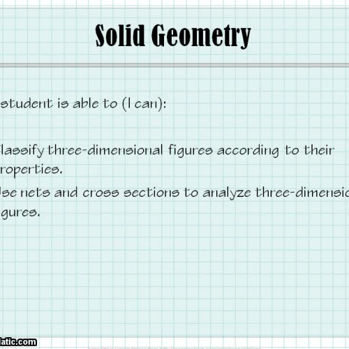Obj. 42 Solid Geometry